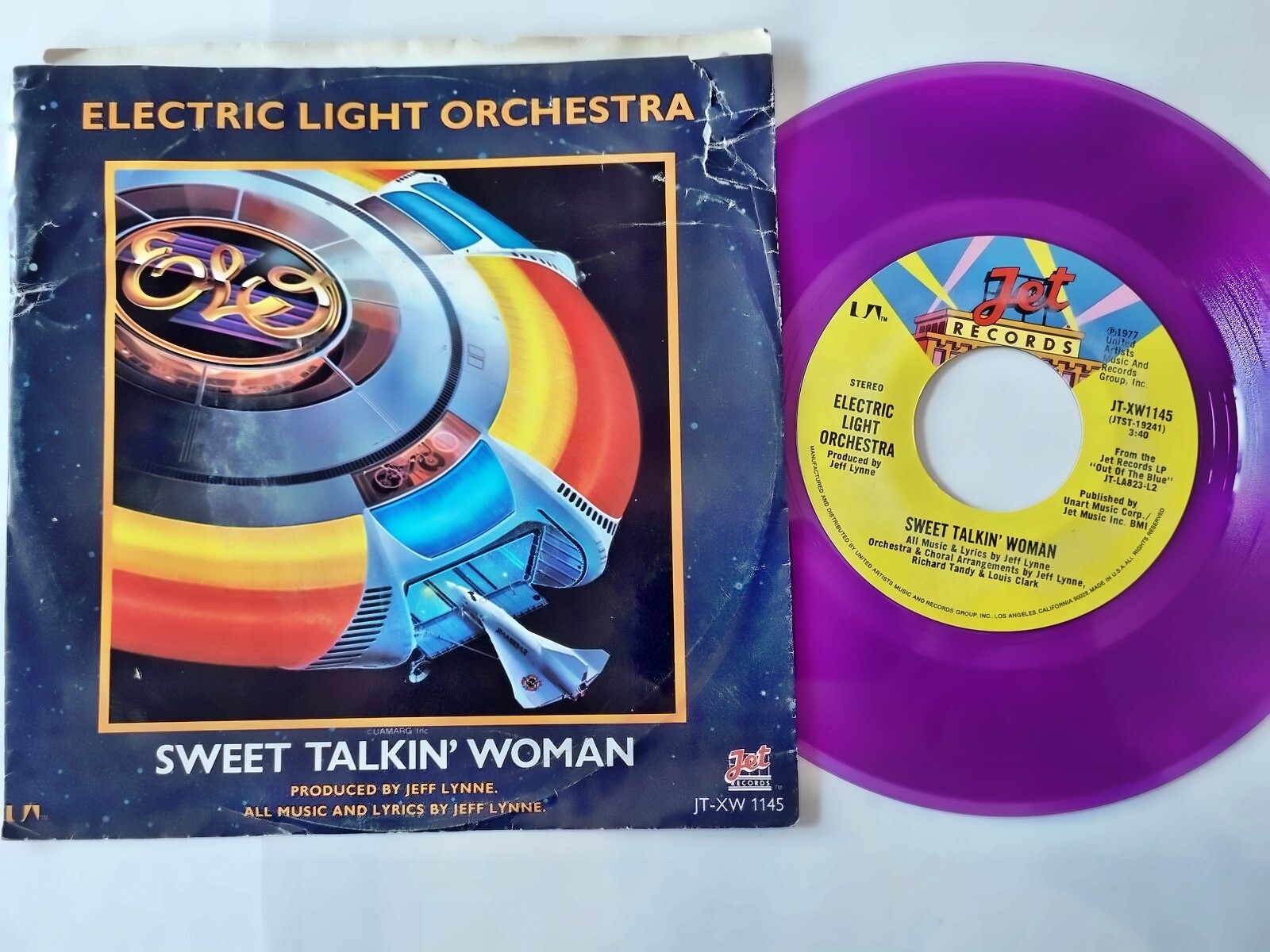 Electric Light Orchestra - Sweet talkin' woman 7'' Vinyl US PURPLE VINYL