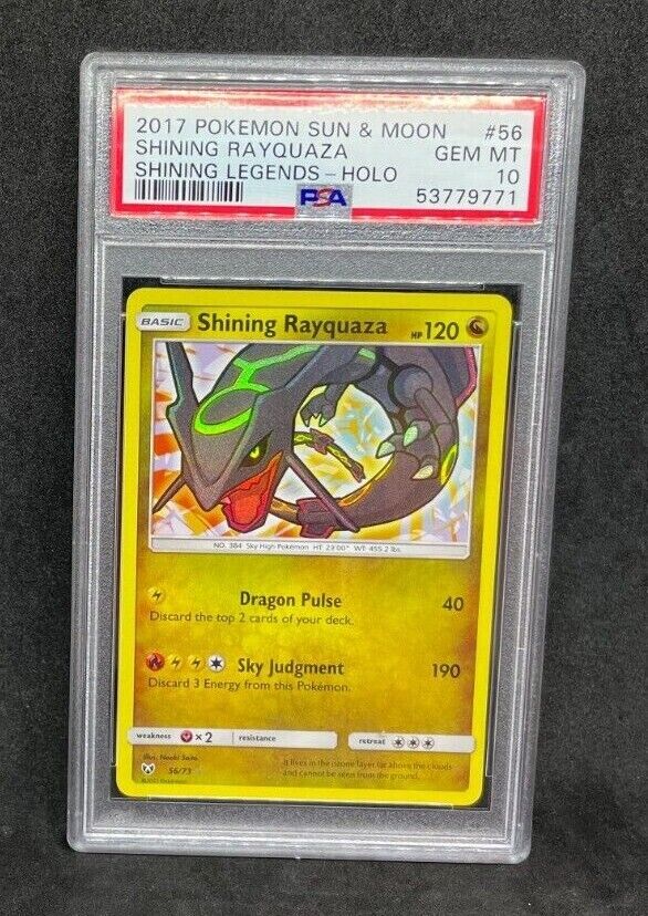 Pokemon Shining Rayquaza - 56/73 - Holo Rare - Sun & Moon: Shining Legends