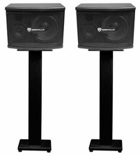  2 Rockville KPS65 6.5" 2-Way 400 Watt Karaoke/Pro Speakers Furniture Stands