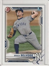 2021 Bowman Draft Brock Selvidge  1st Bowman BD-24 New York Yankees NMOB