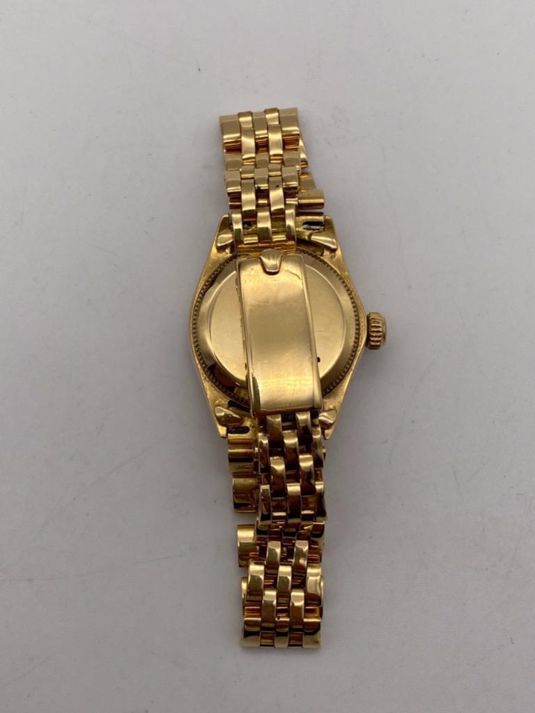 ROLEX Oyster Perpetual k18 金無垢6618 Rolex Oyster Perpetual Ladies Wristwatch 6618 Yellow Gold