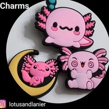 Shoe Charms " Axolotl" Set of 3
