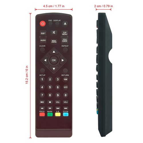 New BLU-BD2000 Replace Remote Control for Laser DVD Player BLU-BD4000 BLU-BD3000 - Picture 7 of 8