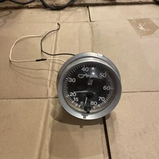 Vintage Airguide Marine Sea-Speed Contralog 80MPH Speedometer