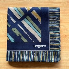 HANDKERCHIEF VINTAGE ART STRIPED PLAIN POCKET MEN'S SQUARE COTTON 18" A0993