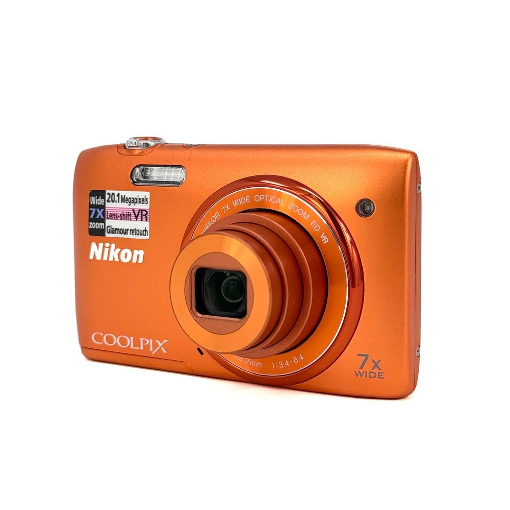 Nikon COOLPIX S3500 Digital Camera 20.0MP 7x Optical F3.7 Vintage