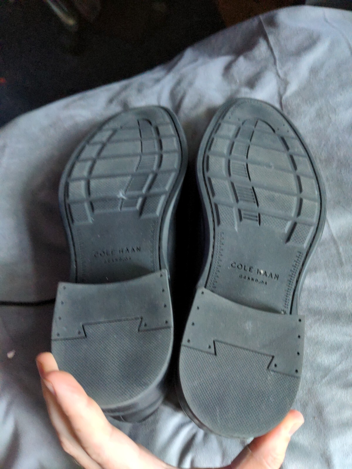 SAOLA Scarpe da uomo nere in pelle Cole Haan Warren Cap Toe Oxford taglia 10 C20155