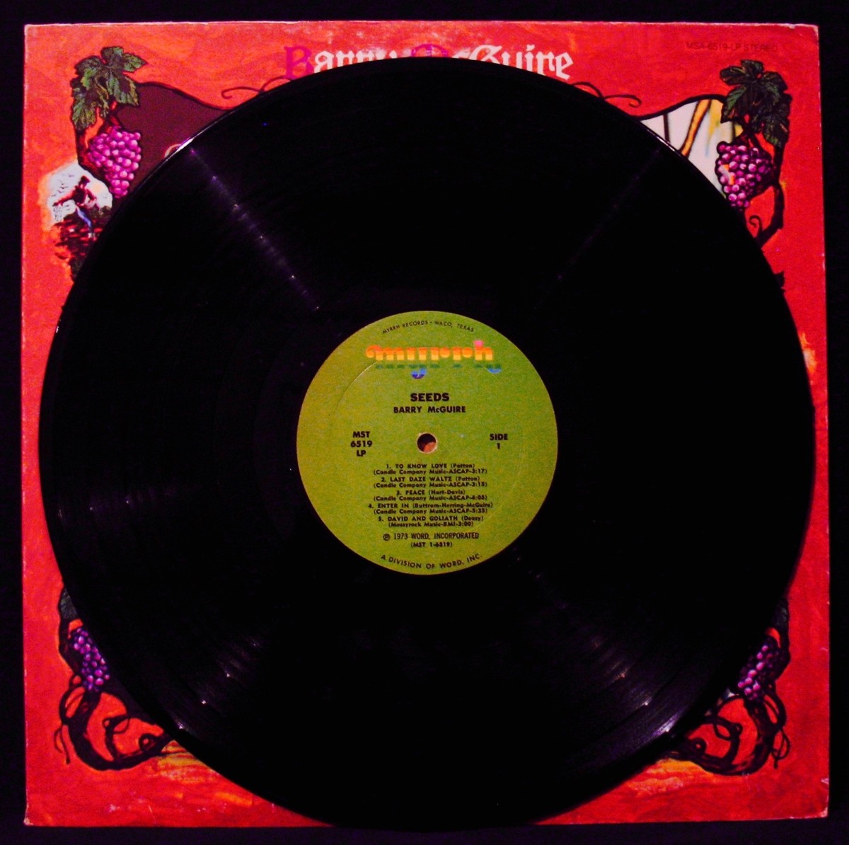 BARRY McGUIRE-SEEDS–MYRRH #MST 6519-Folk Rock-Christian Rock