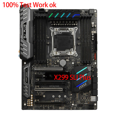 FOR   x299 SLI PLUS Motherboard Supports I9-7900X I7-7820X 100% Test Work #W9