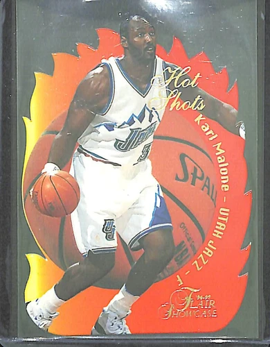 1996-97 Flair Showcase Hot Shots #13 Karl Malone