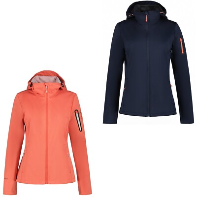 Icepeak Bridgewater Softshelljacke Outdoorjacke Damenjacke Damen mit Kapuze