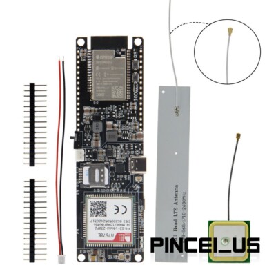 LILYGO T-A7670E R2 Development Board with GPS Antenna 4G LTE CAT1 ESP32