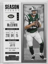 2017 Contenders #100 Josh McCown New York Jets Sam Houston