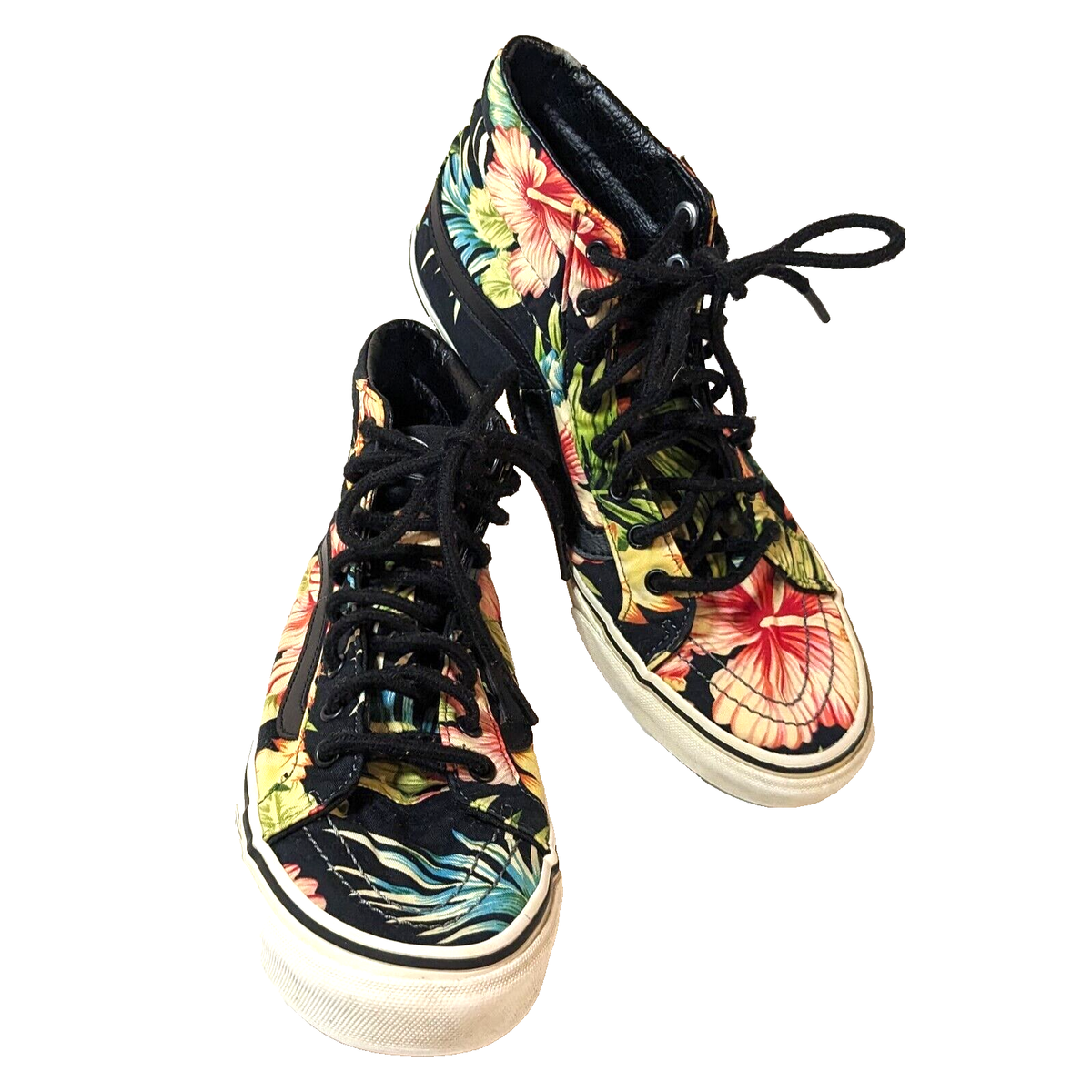Vans High Top Floral Tropical Hawaiian Aloha SK8 Skate Unisex