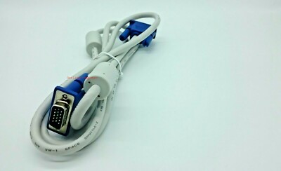 Monitorkabel  SVGA VGA 2x D-SUB  Stecker 15-polig  HD 2x Ferritkern 1,8m 