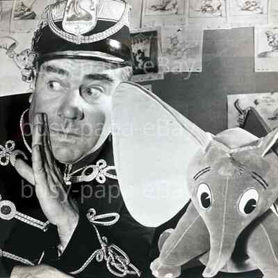 1941 Dumbo Elephant Animated Cartoon Walt Disney Press Photo Ed Edward Brophy 2