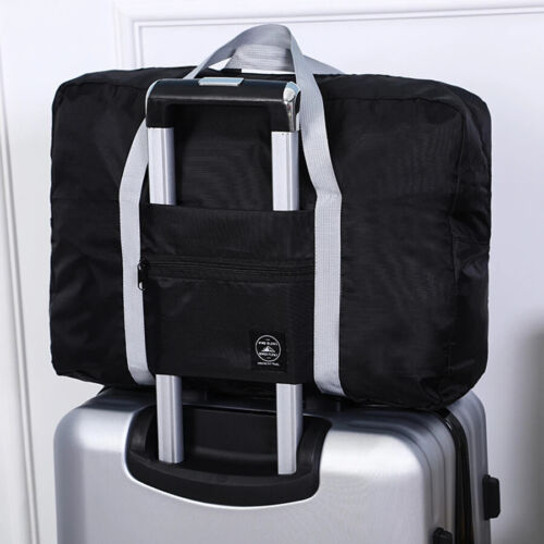 Foldable Travel Bags Storage Bag Lightweight Airplane Duffle Handbag Totes - Picture 2 of 21