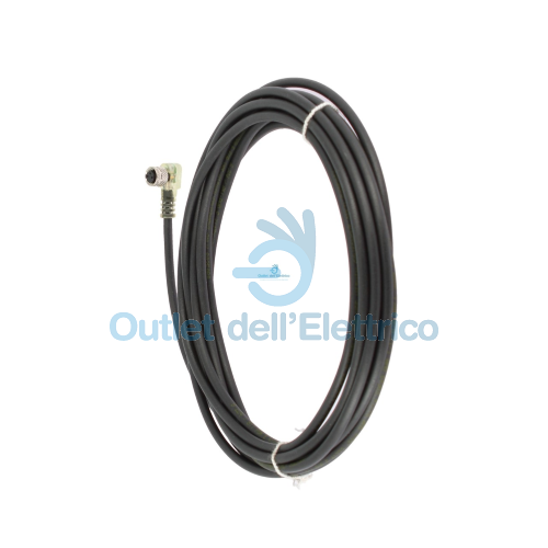 SIEMENS 3RX80000BC341AF0 CONNETTORE ANGOLARE M8 3 POLI FEMMINA 5MT CON LED