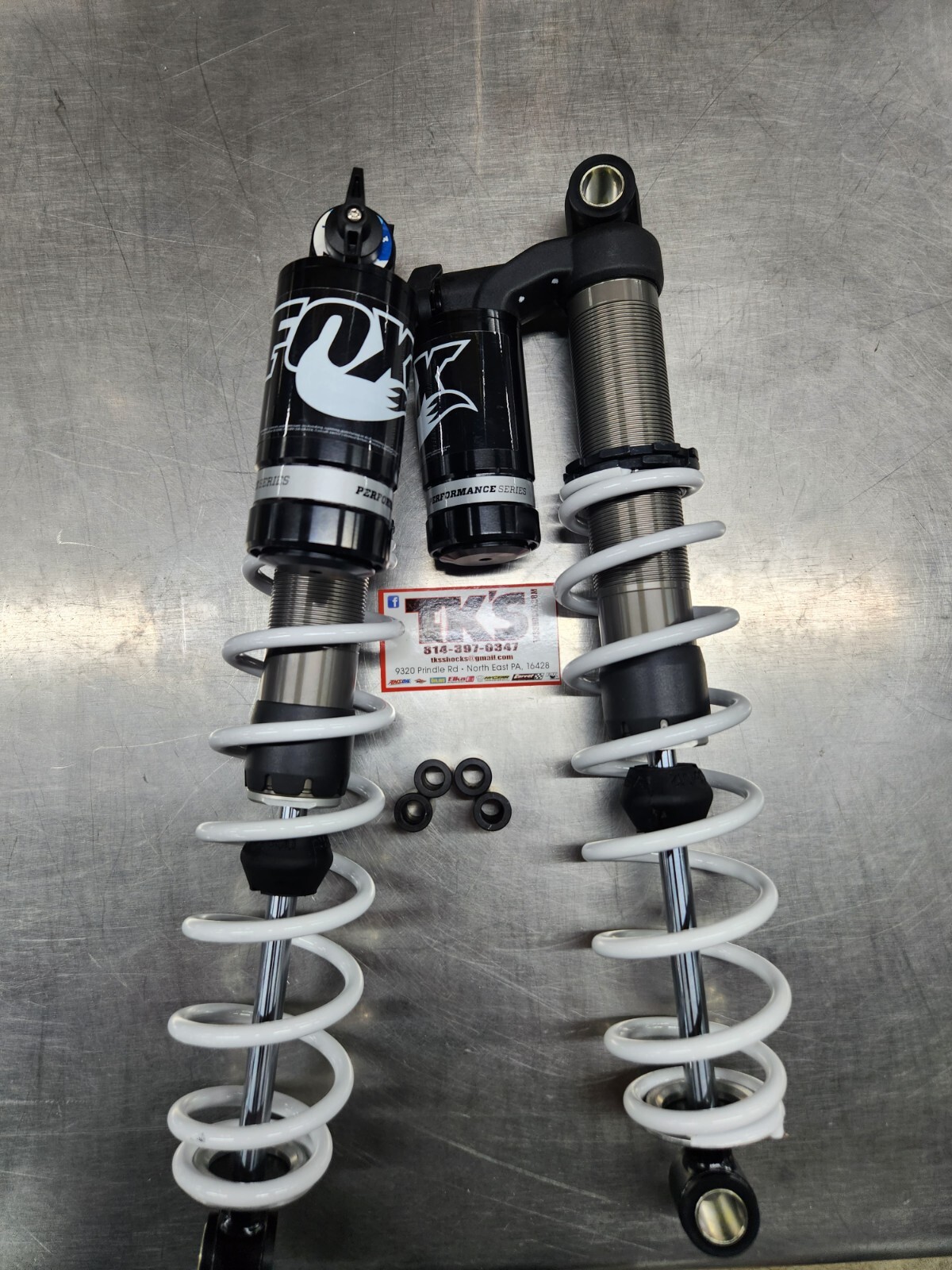 Fox zero qs3 front shocks for skidoo xp/ xs, tnt , mxz, renegade, etec