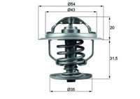 Mahle Original TX10987D Thermostat FüR VW Audi Seat Skoda Ford