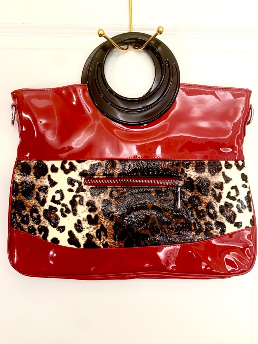 2004 John Galliano for Christian Dior Purse—Leopard and Red