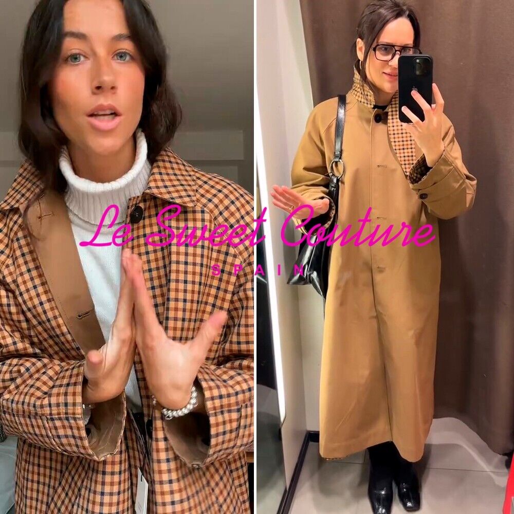 ZARA WOMAN NWT SS25 REVERSIBLE TRENCH COAT ZW COLLECTION