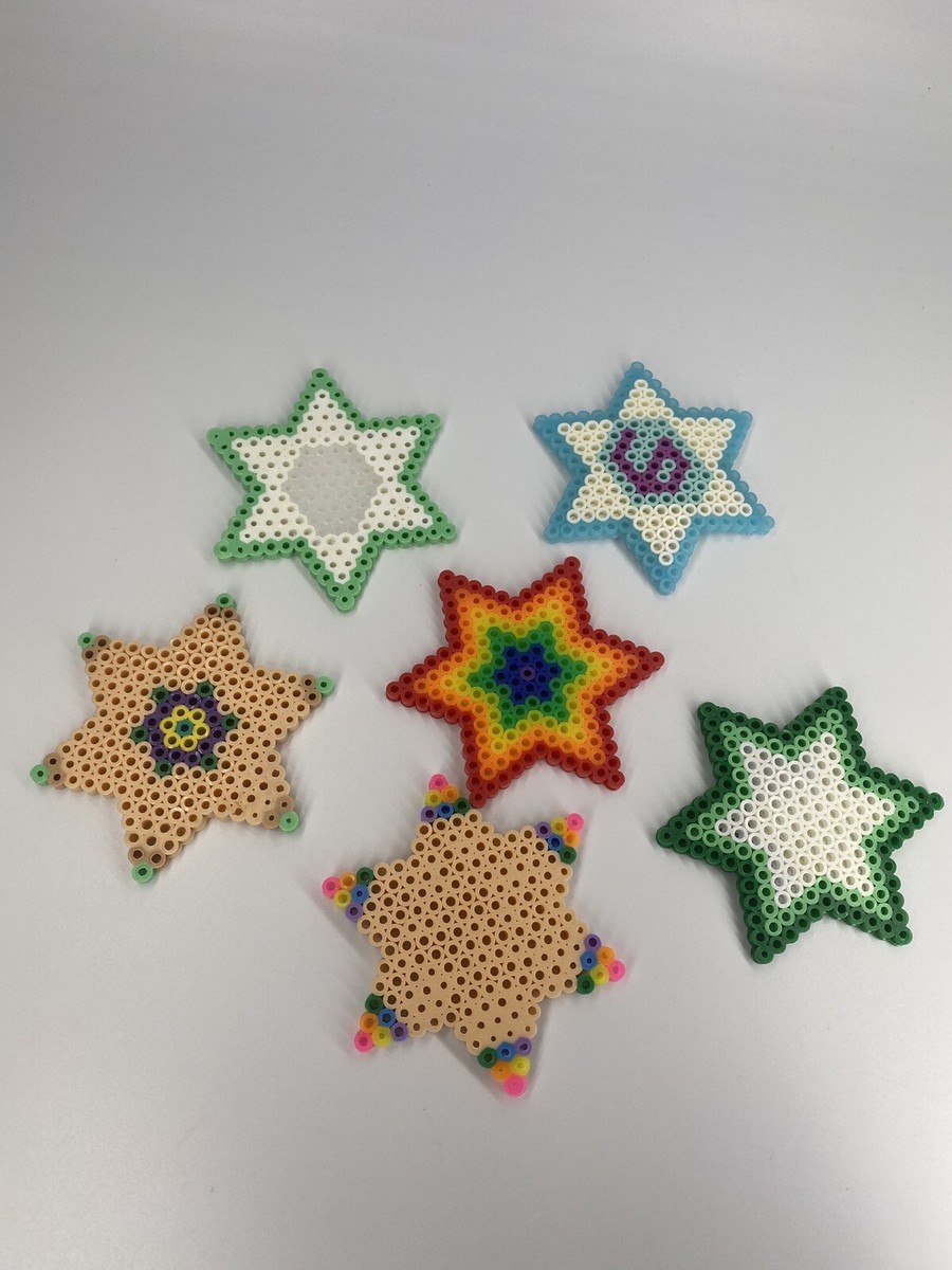 Handmade Perler Bead Multicolored Los of 6Pc