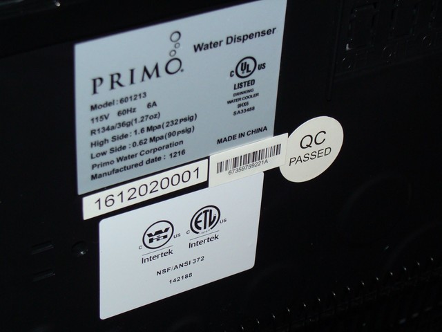 primo water dispenser model 601213