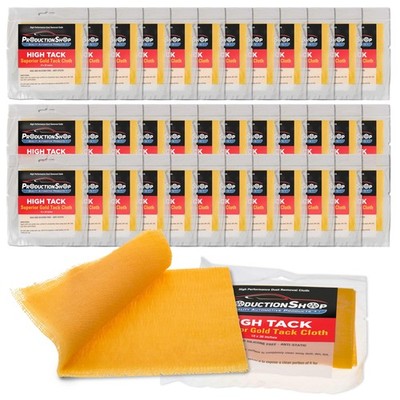 - High Tack Superior Gold Tack Cloths, Box of 36 - Professional Grade Automot...