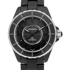 CHANEL J12 Intense Black One Shot H3829 second hand mens