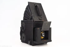Graflex Auto 4x5 Large Format Camera Accordion Hood 1st Version w Lens V27