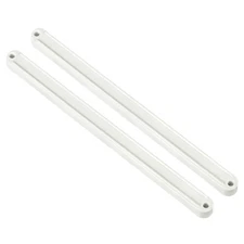 Drawer Slides, 2Pcs 235mm - Plastic Drawer Rails, Grooved Guide Rails (White)