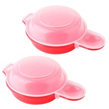2pcs-Microwave Egg Cooker,Microwave Egg Maker,1 Minute Fast Egg Hamburg Omele...