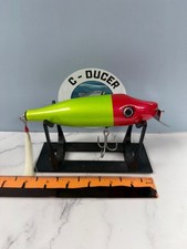 Pikie metal lip swimmer.  Red/Chartreuse