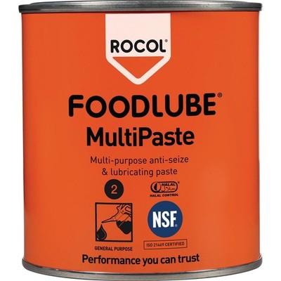 Anti Seize Lubricating Paste FOODLUBE  MultiPaste 500g White Tin ROCOL