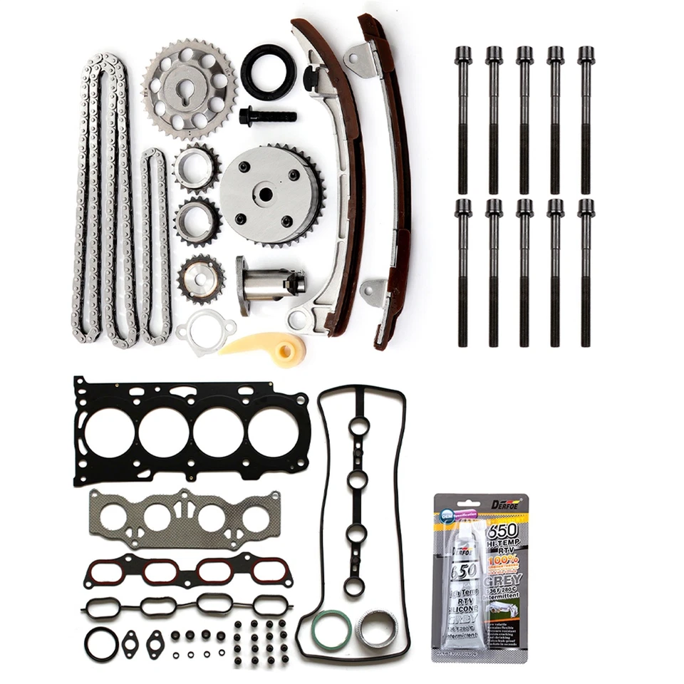 Juego de pernos de junta de culata Kit de cadena de distribución para 2007-2010 Scion tC 2,4 L Foto 2 de 4