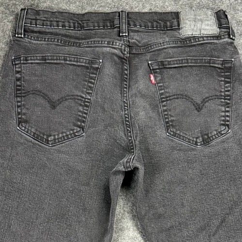 Pantalones de mezclilla Levi's 501 para hombre W34 L30 negros mezcla de algodón pierna recta informales - Imagen 4 de 9
