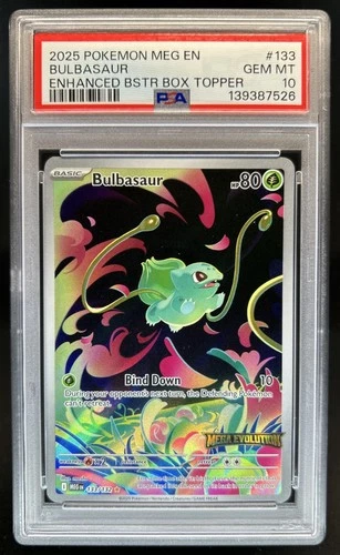 2025 Pokemon Mega Evolution Bulbasaur Promos #133/132 PSA 10 GEM MINT