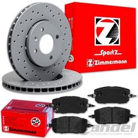 Zimmermann Sport Bremsscheiben 325Mm + BelÄGe Vorne Passend FüR Mazda MX-30 Dr