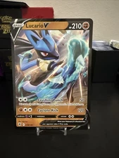 Pokemon Lucario V 078/189 Oversize 5”x7” Pokémon Card. 2022 Jumbo Holofoil