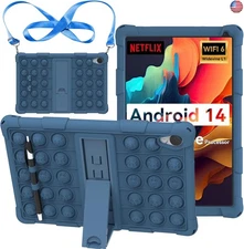 Case for Urao C107 Tablet, Kids Friendly Soft Silicone | Adjustable Stand Cover