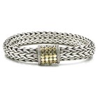 John Hardy Sterling 18K Size 6.75 Two-Tone Classic Chain Woven Bracelet #S5666-5 — photo 2