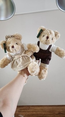 Korean Teddy Bear Boy & Girl set, 10.6 inch, Mini Animal Dolls