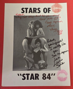 Stars of STAR 84 TINA MARIE & LAURIE SMITH Autographed & KISSED 💋 Promo Photo