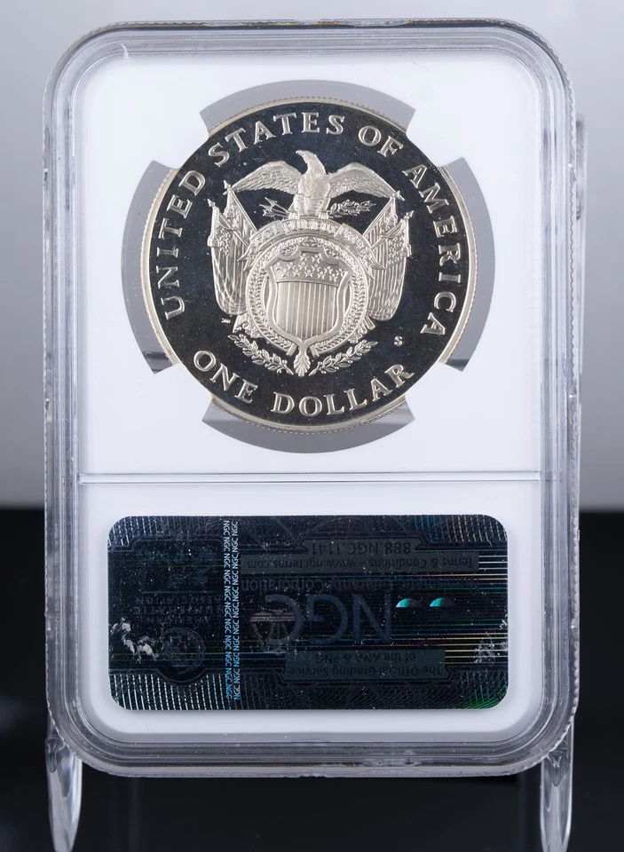 Certified 1994-S Silver $1 NGC PF69 Ultra Cameo Capitol  - Image 2 of 2