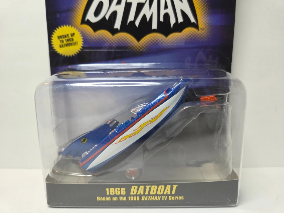 Hot Wheels 2008 & 2021 Batman Classic TV Series Batboat with Trailer Set of 2 - Image 2 of 4