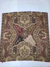 ETRO Large Square Stole in Silk and Wool with Paisley Pattern