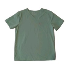 Figs Catarina One-Pocket Scrub Top Women Large Front Double Pocket Green L
