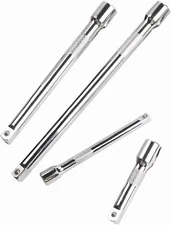 4 Pcs 1/4" Socket Extension Set, Drive Impact Bar 4pc, Sliver 