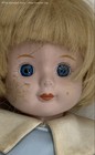 Blonde Bob Hair Blue Outfit Porcelain Doll — photo 5